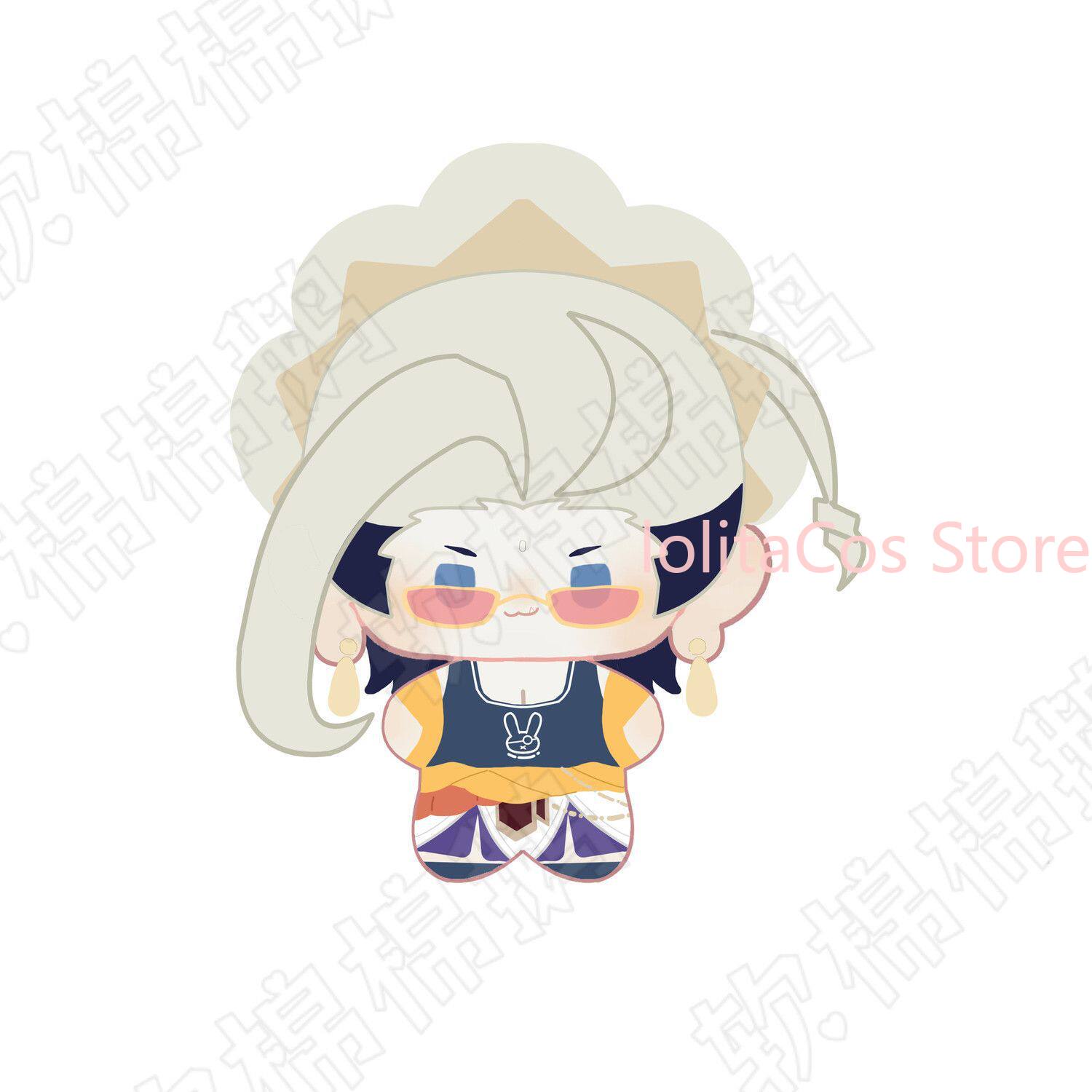 Plush Doll Anime - Boneco de Pelúcia Q-version de 10cm