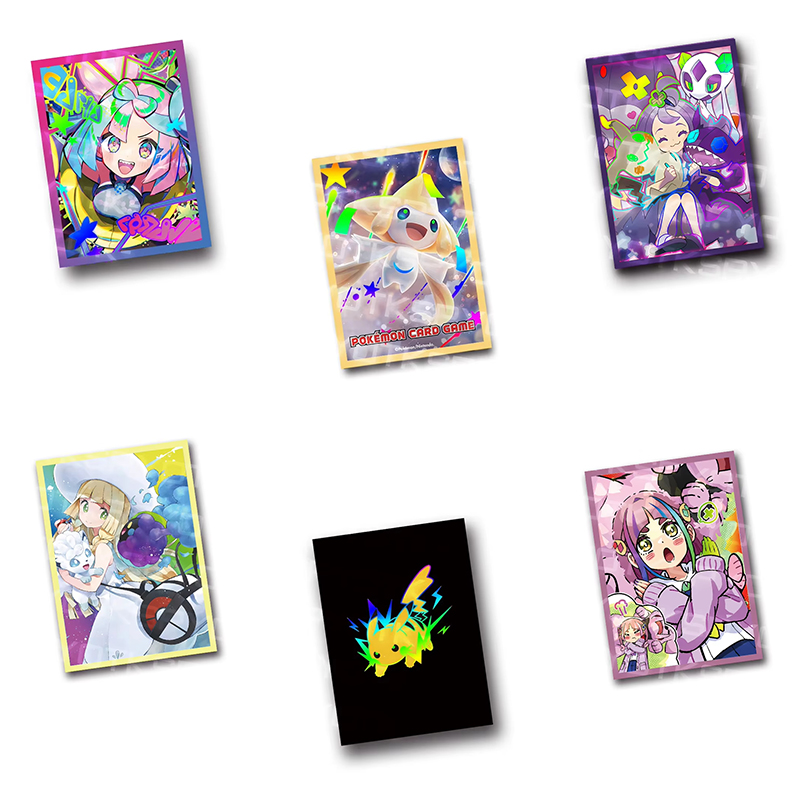 Collector Card Sleeve - 60 Pçs/set 67x92mm Anime Pokémon Jogo